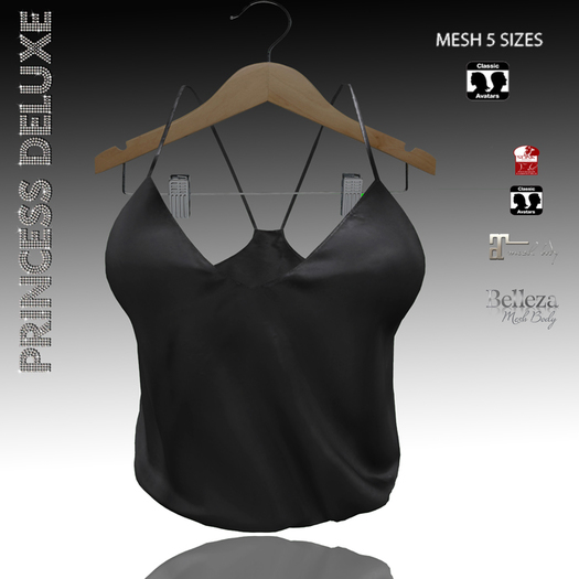 :.P.D.:Spa BLACK-Maitreya / Belleza / Slink / Mesh 5 Sizes