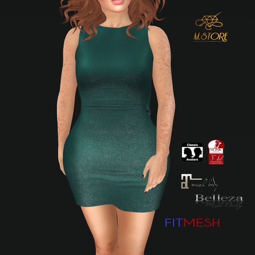 {M.STORE}Kim Dress Green