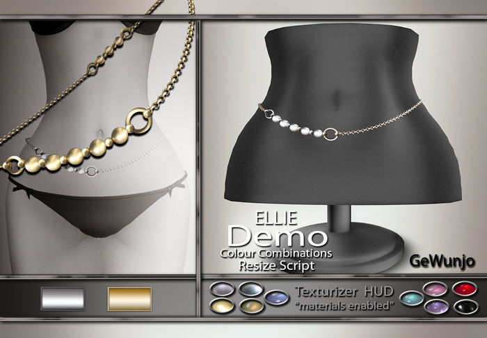 GeWunjo : ELLIE belly chain DEMO