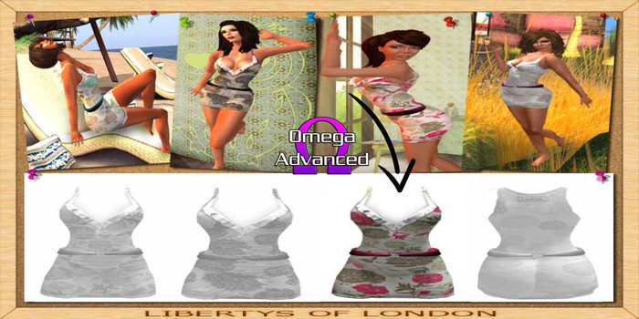 Liberty's Mesh Omega LILAC Sculpted Japanese BabyDoll Dress