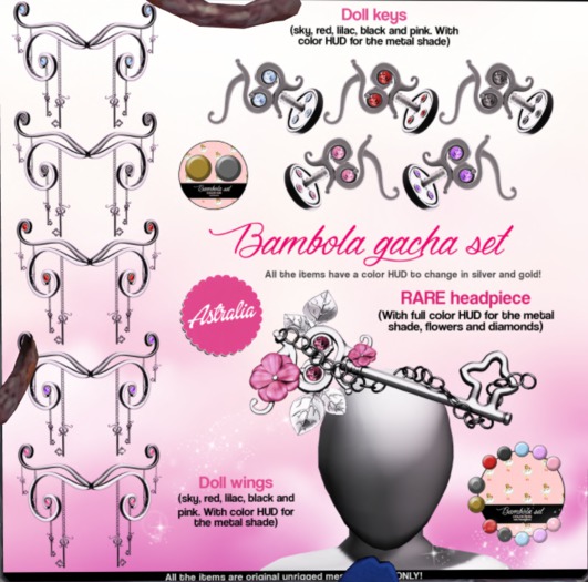 Astralia - Bambola set Headpiece RARE