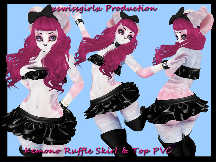 Kemono Ruffle Skirt & Top PVC