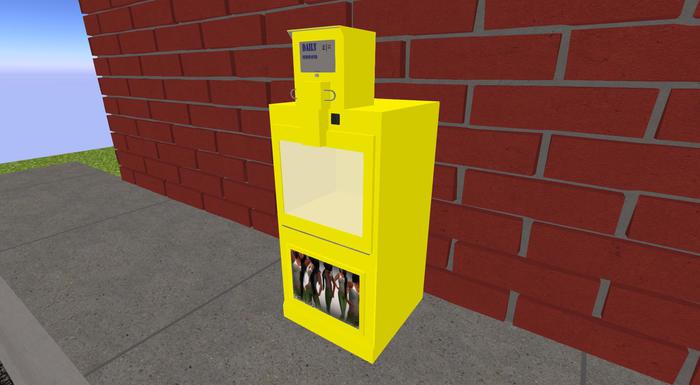Mesh City Newspaper Vendor - 1 Prim