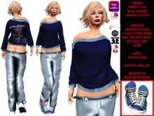 **HEGLA BLUE VERSION URBAN STYLE COMPLET OUTFIT **