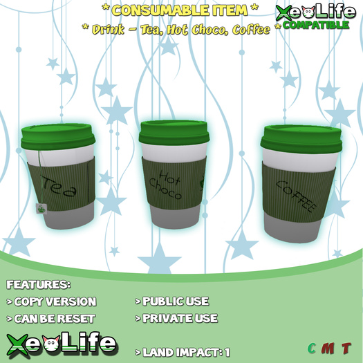 ** Xeolots ** XeoLife Drink - Tea, Choco, Coffee (Copy)