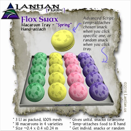 ~L/Fx~Macaroon Tray - Spring (HAND-attach) mCt mCtbox