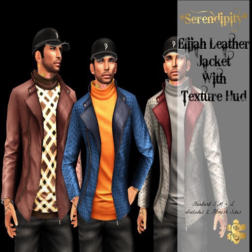 *Serendipity* Elijah Leather Jacket W/Hud (BOXED)