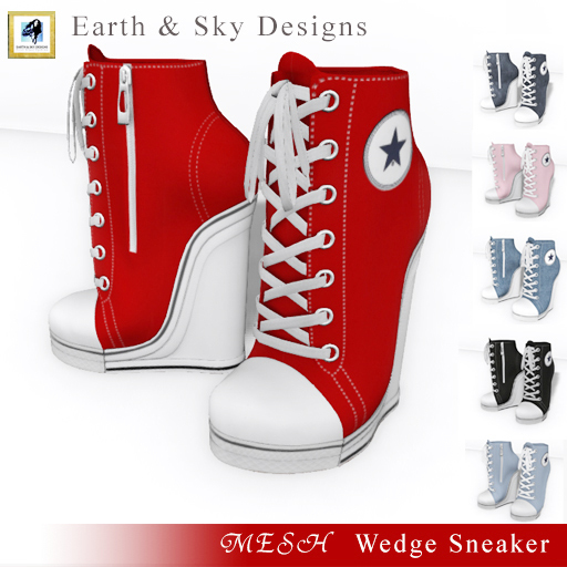 Womens Wedge Sneaker - Earth & Sky Designs
