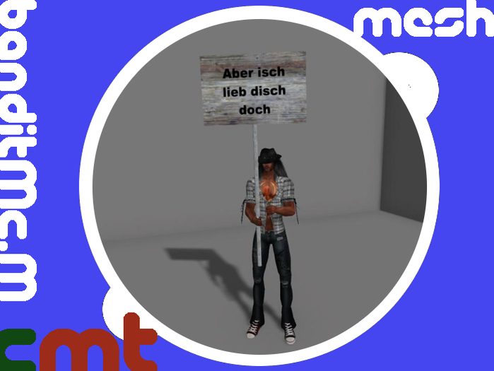 Demonstration mesh handsign - I love you (wear-animation)