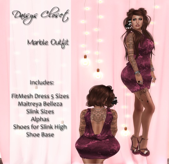*DC - Marble One Dress & Shoes Boxed*