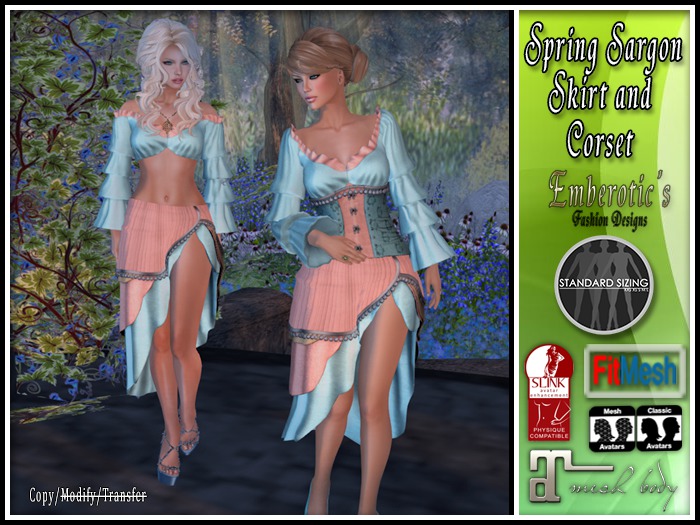 Spring Pastels Sargon Skirt and Corset