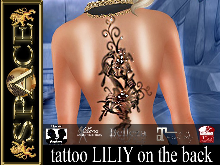 tattoo LILIY on the back