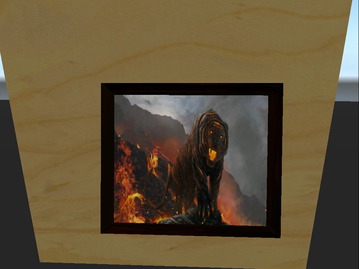 Fire breathing tiger