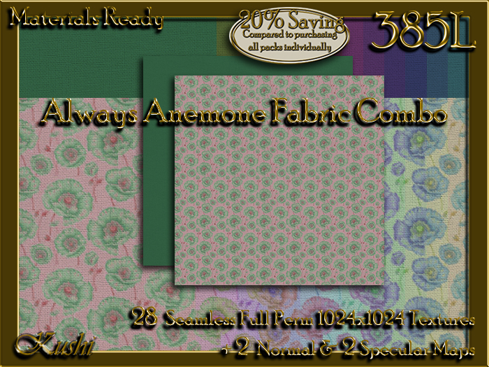!Kushi! AlwaysAnemoneCOMBO Texture Pack-WEAR ME TO UNPACK