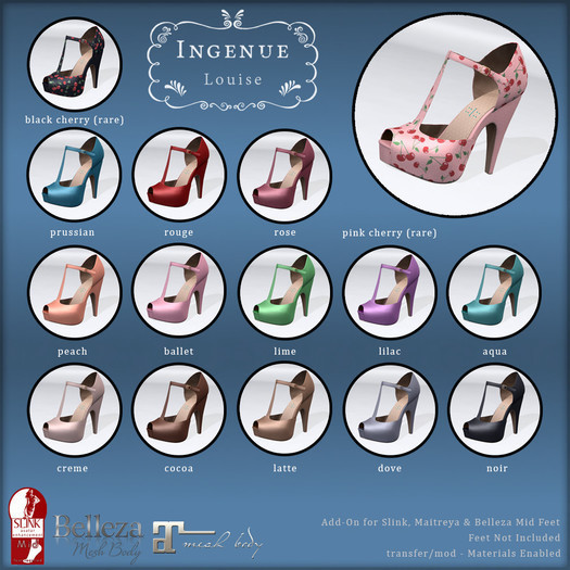 Ingenue :: Louise Heels :: Pink Cherry RARE