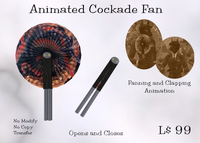 Animated Cockade Fan "Phenix"