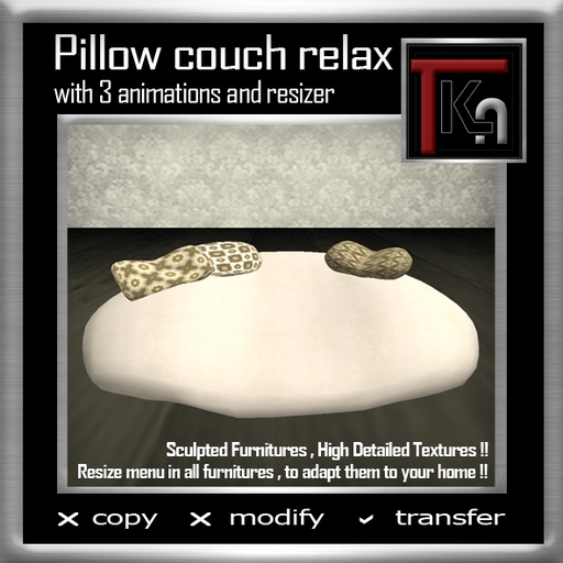 TKA-Pillow Couch Relax with 3 animations and resizer