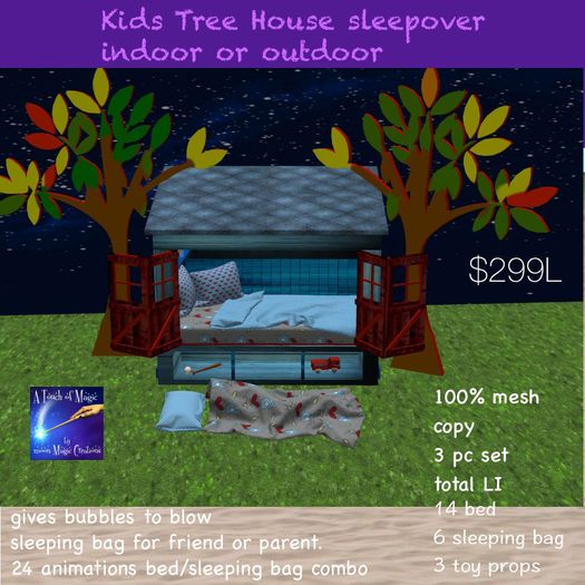 Kids treehouse sleepover (crate)