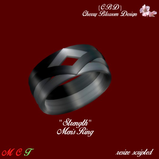 {CBD} "Strength" Men's Ring (boxed)