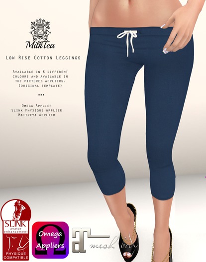 Milk Tea: Low Rise Cotton Lettings (Dark Pink)
