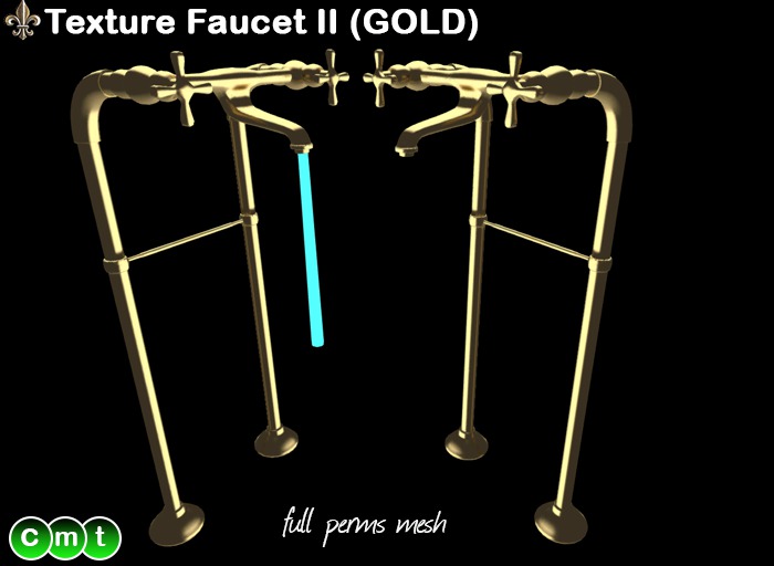 ----- LS Inc. Full Perms Texture Faucet II (GOLD) -----