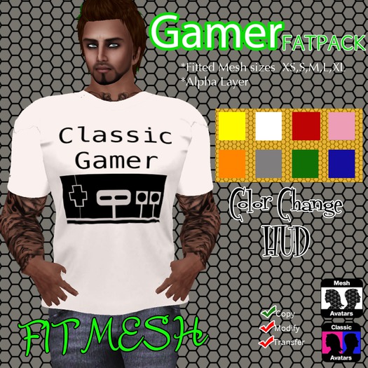 AH FITMESH GAMER T-SHIRTS FAT PACK