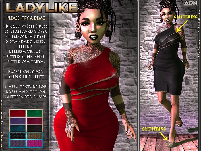 [ADN] LADYLIKE (FITTED,RIGGED,BELLEZA VENUS, SLINK, MAITREYA)