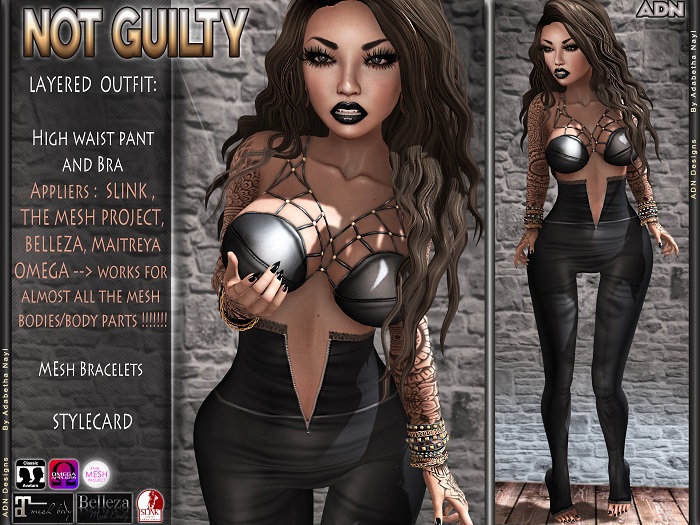 [ADN] NOT GUILTY (Appliers SLINK TMP BELLEZA MAITREYA OMEGA)