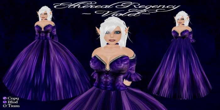 [K~*~S] Ethereal Regency - Gown - Violet
