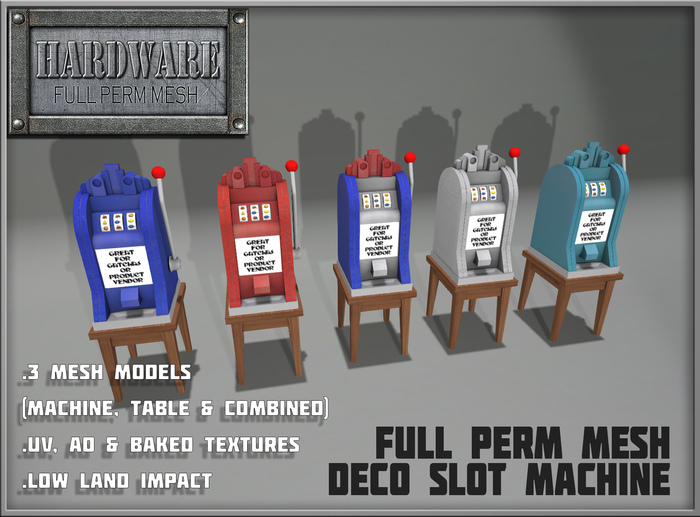 Second Life Marketplace - HARDWARE Deco Slot Machine / Gacha Machine