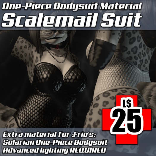 :Frio's: One-Piece Bodysuit Material (Scalemail)