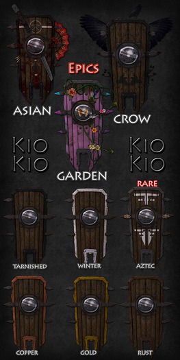 =Kio= Aztec Shield - Garden RARE