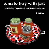 Tomato tray with jars