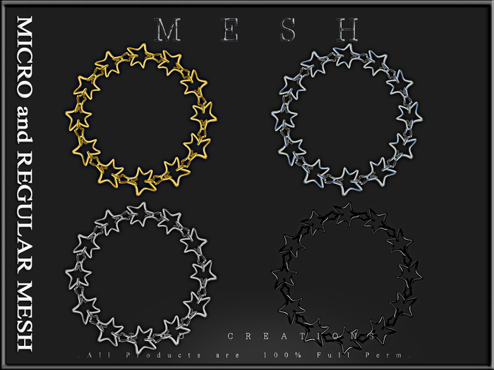 T-3D Creations [ Star Chain 24 Rings - Circle ]  - Full Perm -