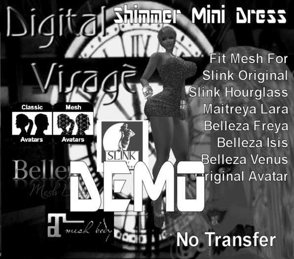 {DV} Demo Shimmer Mini Dress