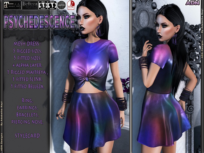 [ADN] PSYCHEDESCENCE (RIGGED FITTED MAITREYA SLINK BELLEZA)