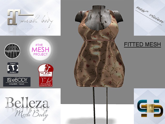 [ IBAN ] MESH DRESS VIS 1 MAITREYA // TMP // SLINK // BELLEZA // FITTED MESH