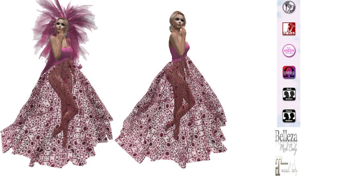 FIRU_BallGown_FITMESH_TULLE PINK