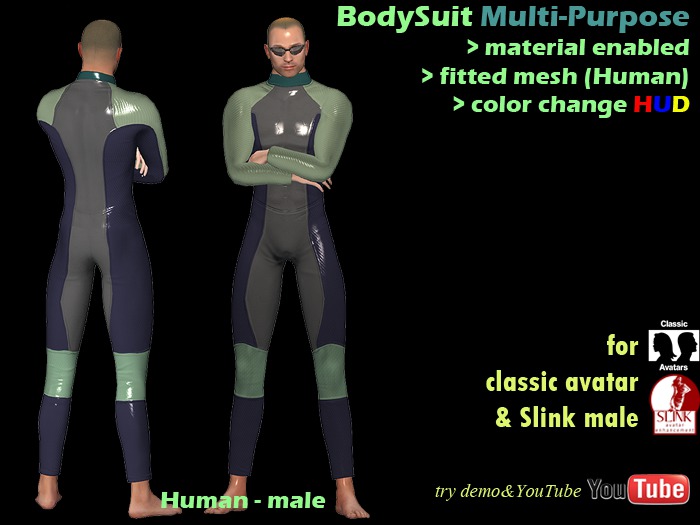 Second Life Marketplace [demo]BodySuit(Muitipurpose / Humanmale