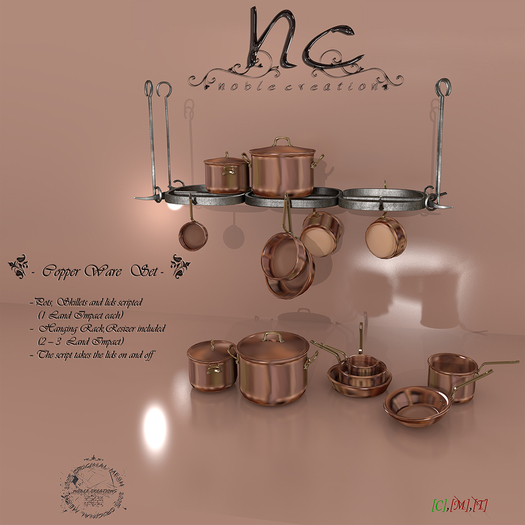 [NC] - Copper Ware SET - (WEAR ME!)