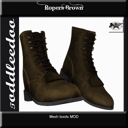 Country Couture Toddleedoo Brown Ropers