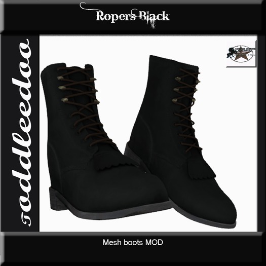 Country Couture Toddleedoo Black Ropers