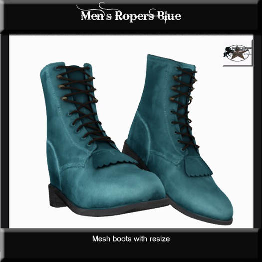 Country Couture Men's Blue Ropers
