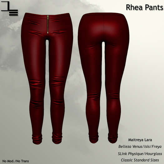 DE Designs - Rhea Pants - Red