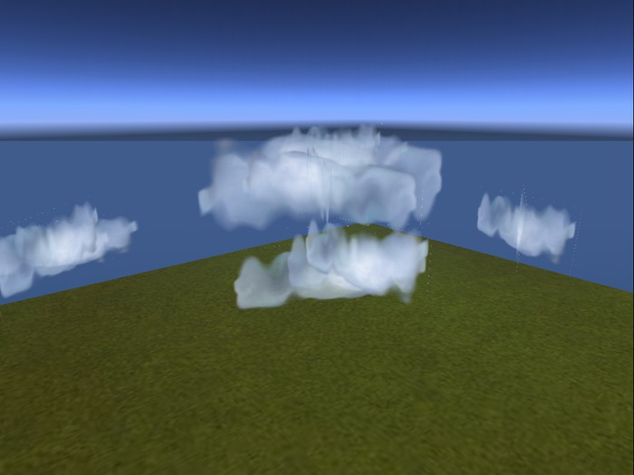 Fluffy clouds
