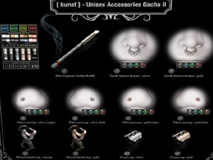 .07 [ kunst ] - Niben piercing / gold (left)