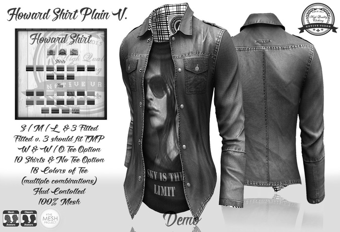 -NU- Howard Shirt Plain Version DEMO