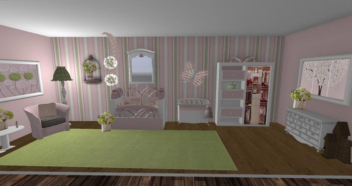 PRINCESS PINK&GREEN  FULL ROOM BOXED