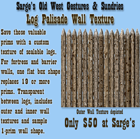 Sarge's Log Palisade Wall Texture Box