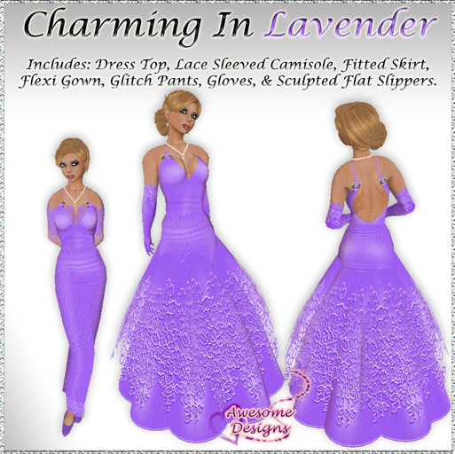 *Awesome Designs Charming Gown In Lavender